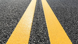 White Lining Road Markings